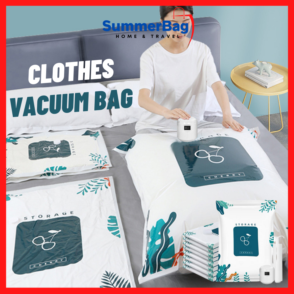 Vacuum Bag Clothes Organization Plastik Vacum Pakaian Vacuum Storage Bag With Electric Pump