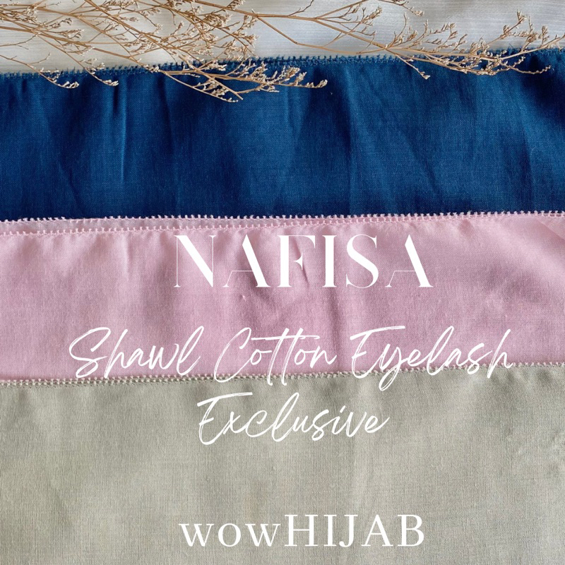 SHAWL COTTON EYELASH (PURE COTTON)