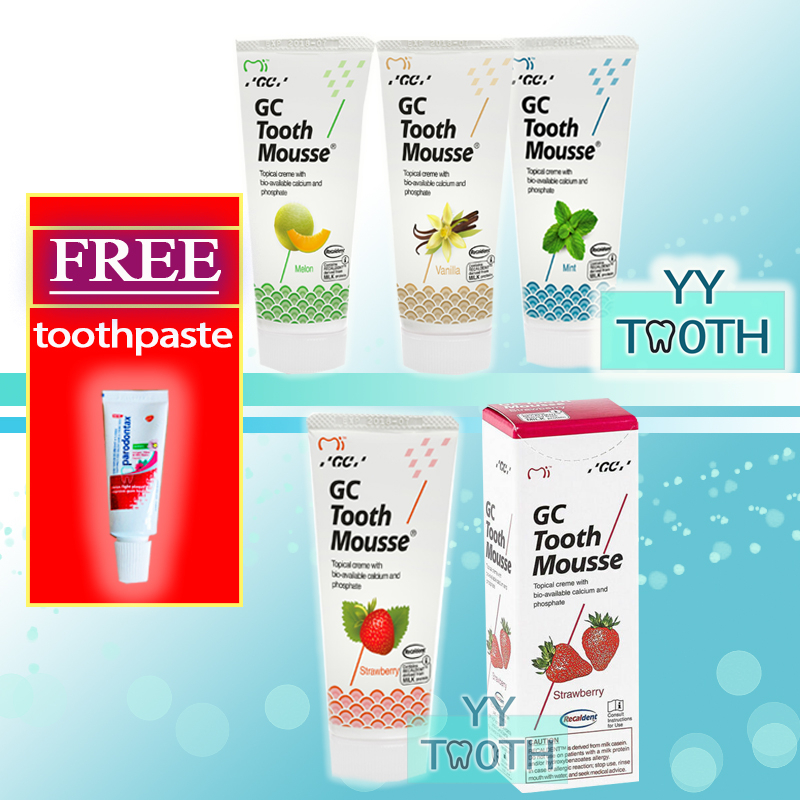 GC Toothmousse Cream 40g For Kids Below 6 Years Old Ubat Gigi