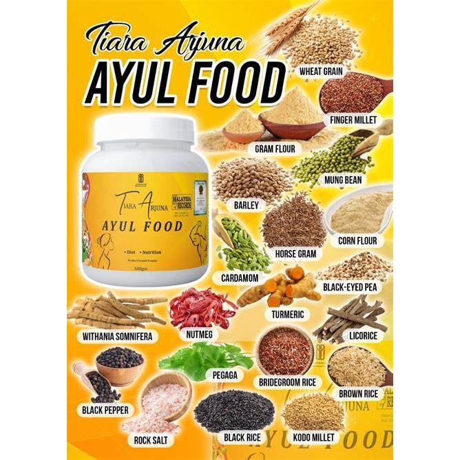 AYUL FOOD 500GM TIARA ARJUNA FOR HEALTH | Shopee Singapore