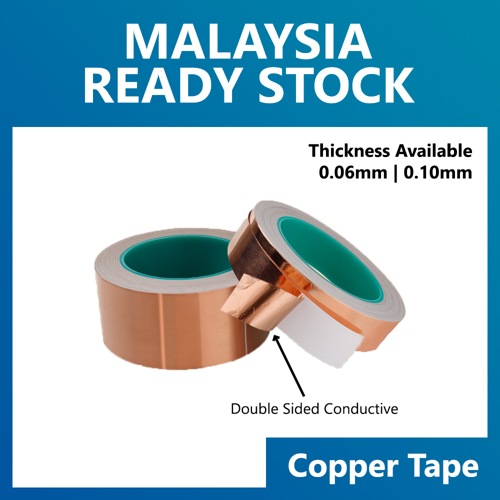 Copper Foil Tape Single-Sided Conductive Adhesive for Crafts EMI Shielding  Grounding Glue for PDA PDP 4mm/5mm/8mm/10mm
