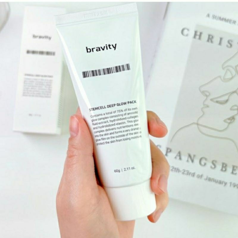 Bravity Derma Stemcell Deep Glow Pack-60g Korean Water Glow Lass Mask ...