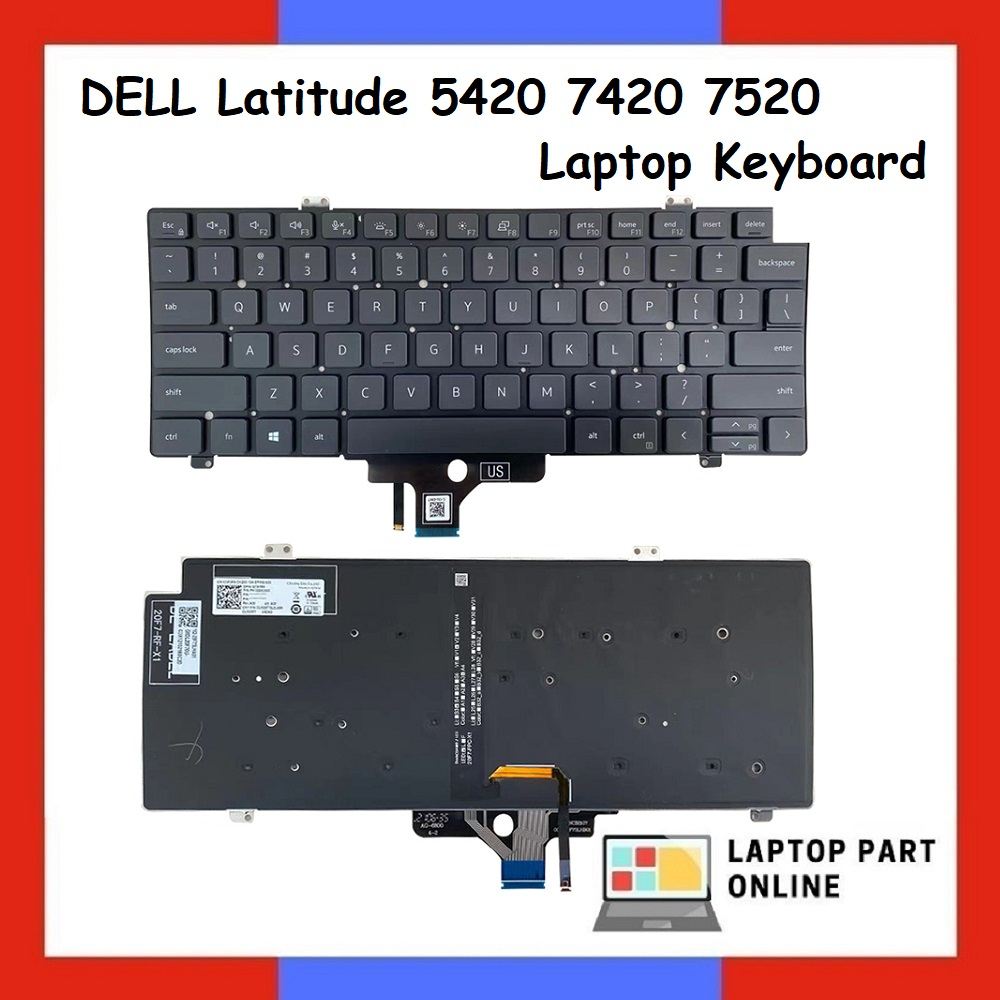 DELL Latitude 5420 7420 7520 Laptop Keyboard | Shopee Singapore