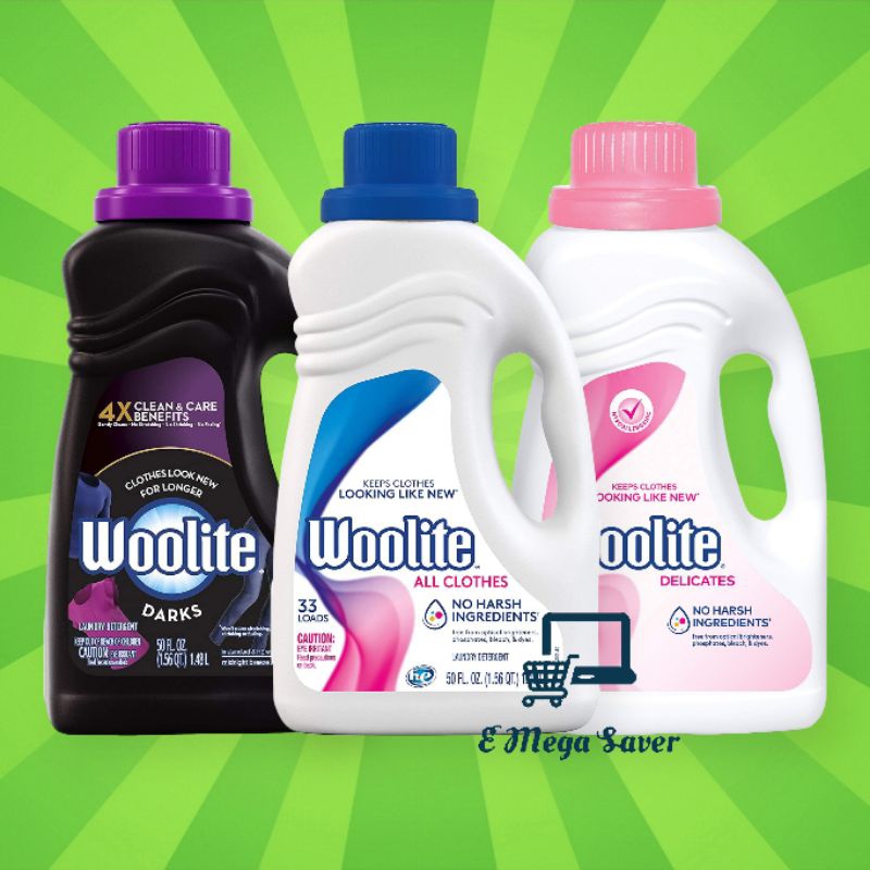 Woolite Fabric Wash Laundry Detergent 1.48liter (50fl oz) (33washes