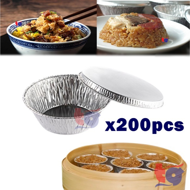 Aluminium Foil Tray with Cover / Lo Mai Gai Tray with Lid / Sticky Rice ...