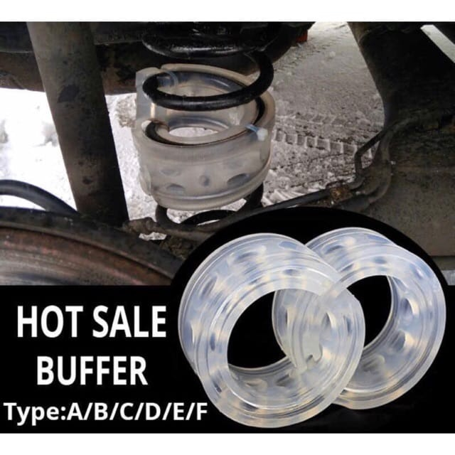 Transparent Silicon Rubber Coil Spring Cushion Buffer (REFER TO CHART