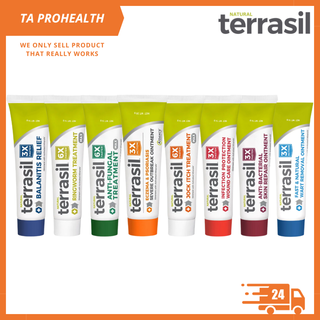 Terrasil Ointment Eczema & Psoriasis Infection Ringworm Jock Itch