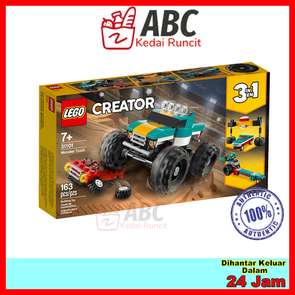 LEGO 31101 Creator 3in1 Monster Truck Hadiah Hari Jadi Birthday Christmas Shopee Singapore