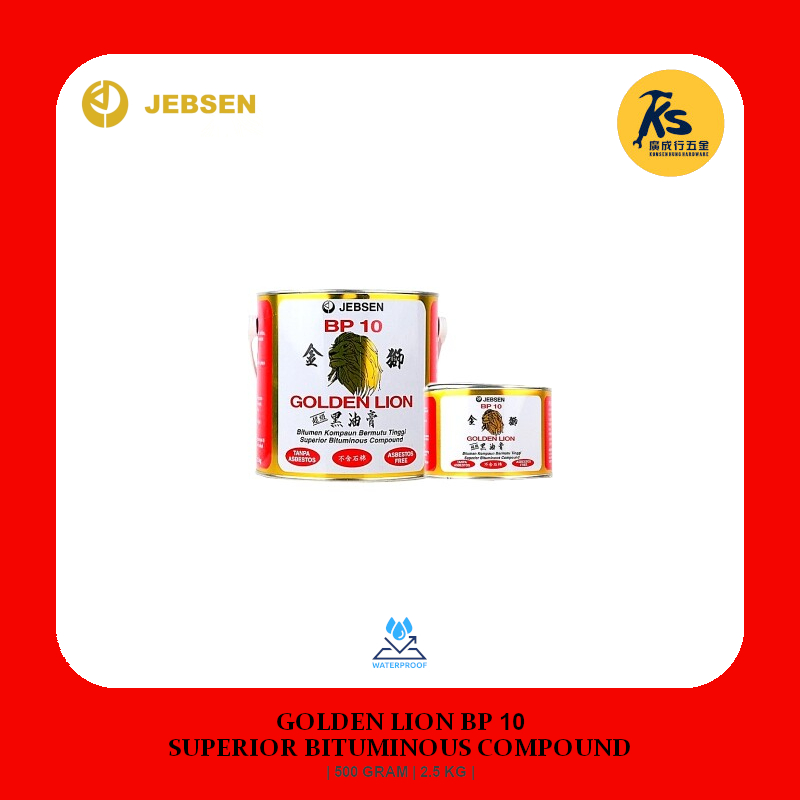 GOLDEN LION BP 10 Superior Bituminous Compound ( 500 GRAM | 2.5 KG ...