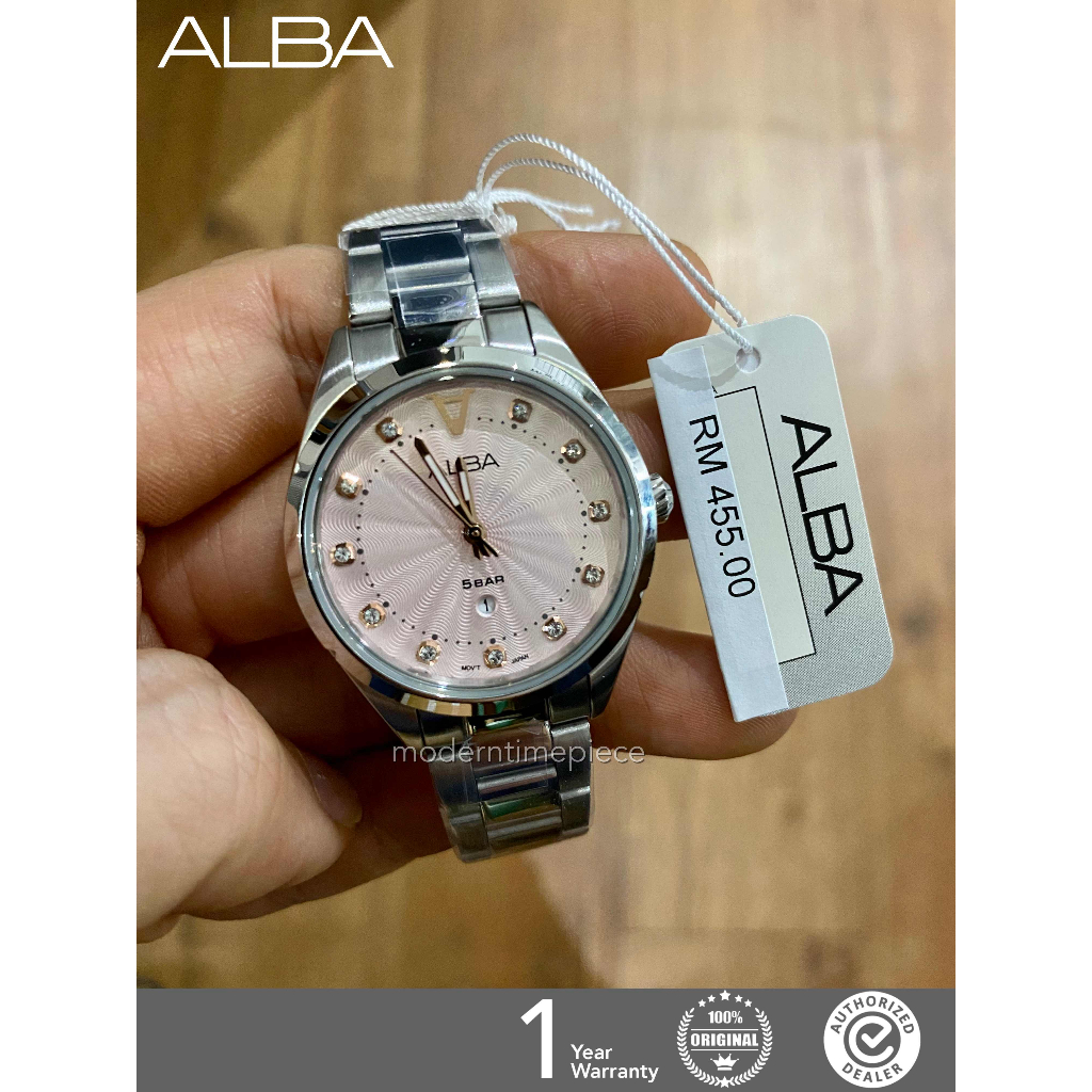 ALBA AH7BP7X Fashion Collection Stainless Steel Woman Watch Shopee Singapore