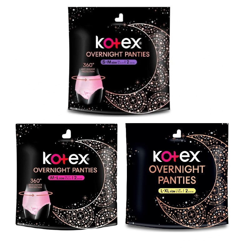 Kotex Overnite Panties 360° Sanitary Pad L-XL