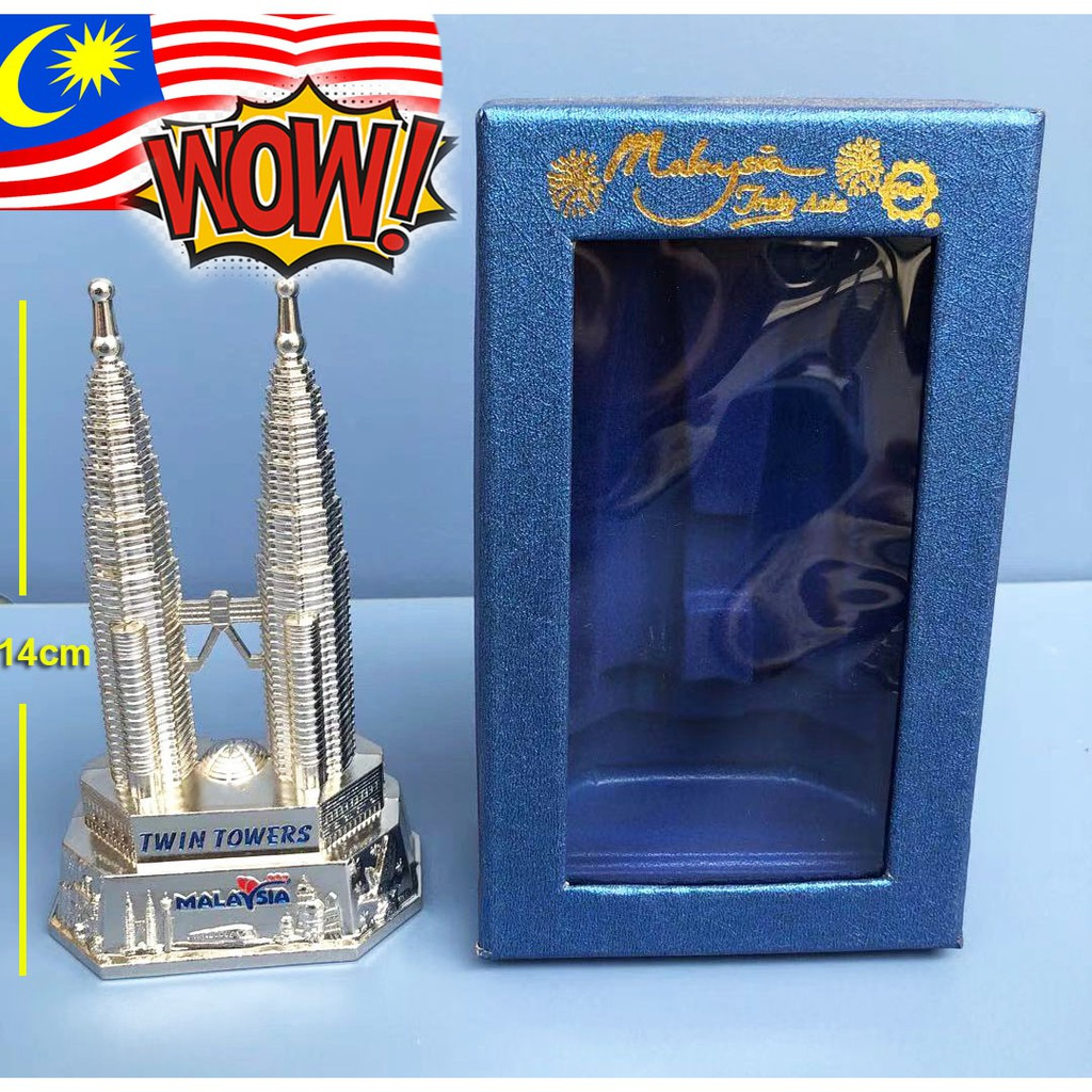 KLCC PETRONAS 14CM TWIN TOWERS KUALA LUMPUR SOUVENIR WITH OPENER ( BLUE ...