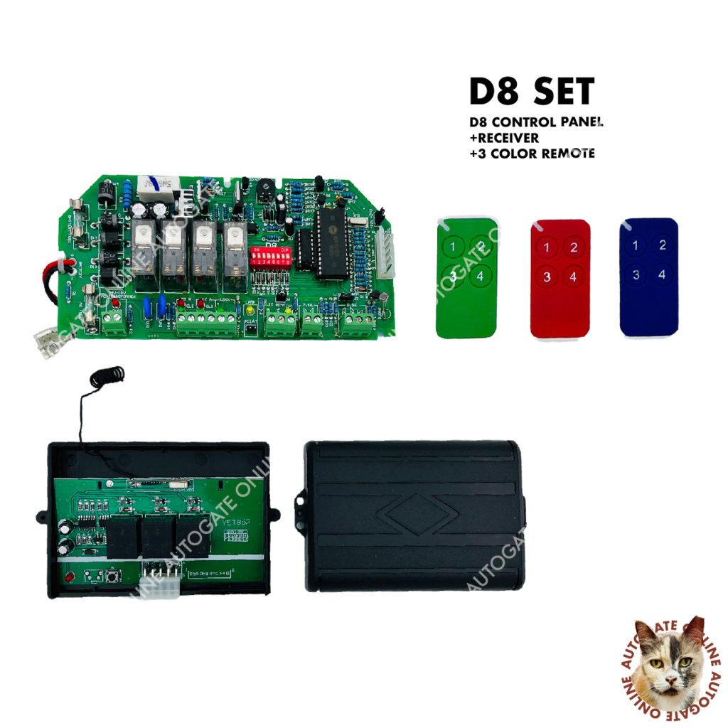 D8 AUTOGATE CONTROL PANEL / BOARD - FOR ARM TYPE SWING / FOLDING GATE ...