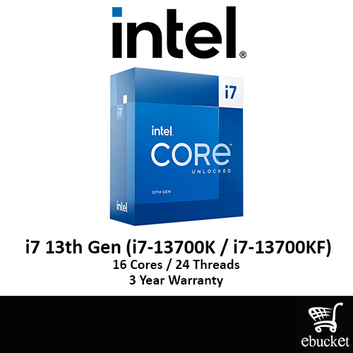 Intel Core i7 13th Gen (i7-13700K / i7-13700KF) 16-Core 30M Cache, up ...