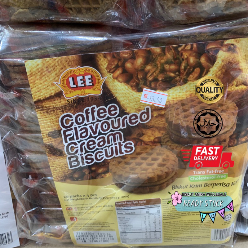 ️ Lee Biscuits Coffee Cream Biscuits (46.5g x 20 Packs) Shopee Singapore
