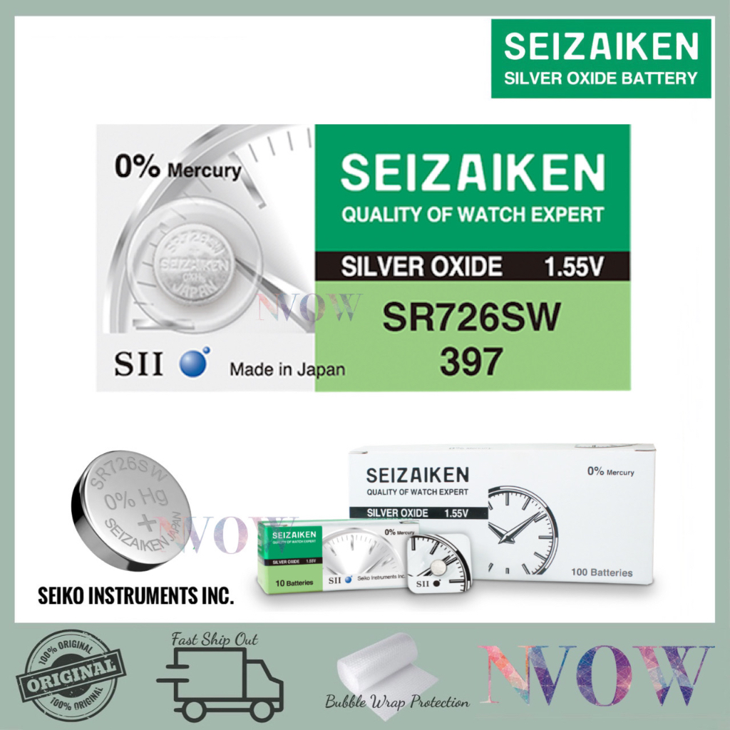 Seizaiken 397 SR726SW Battery cell 1.55V Battery SEIKO JAPAN sr726