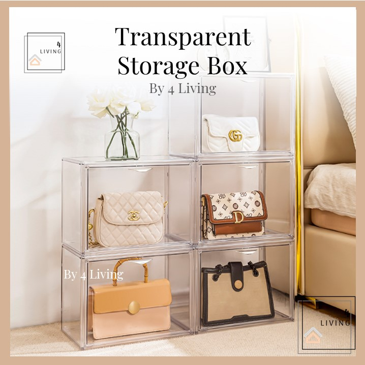 Dustproof Transparent Storage Box Display Box Handbag Storage Organizer ...