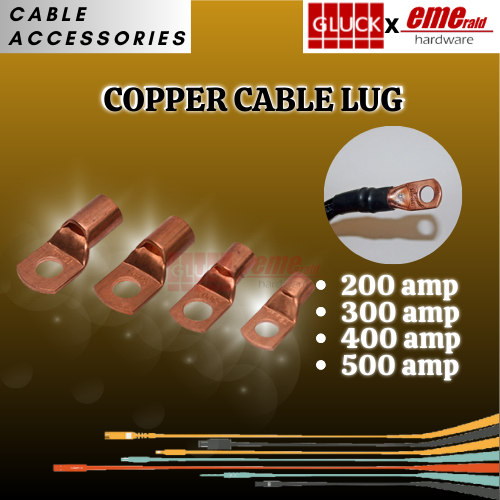 COPPER CABLE LUG FOR WELDING CABLE 200AMP/300AMP/400AMP/500AMP