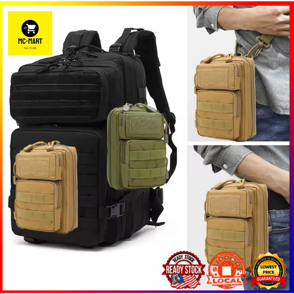 Outdoor Running Waist Pack Molle Tactical Belt Bag Small Pocket