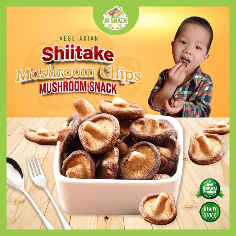【30g200g】Shiitake Mushroom Chips Dried Mushroom Snack Dry Mushroom