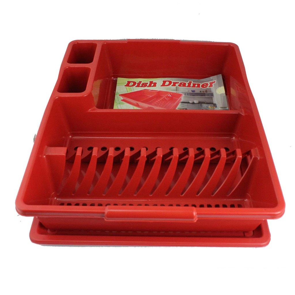 Plastic Dish Drainer (Random Colour) / Rak Pinggan / Cutlery Rack
