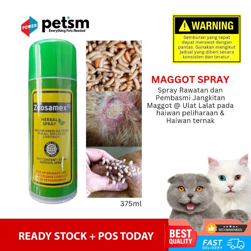 Power] Zoosomex Aerosol Spray Maggot Wound/Spray Caterpillar Flies On