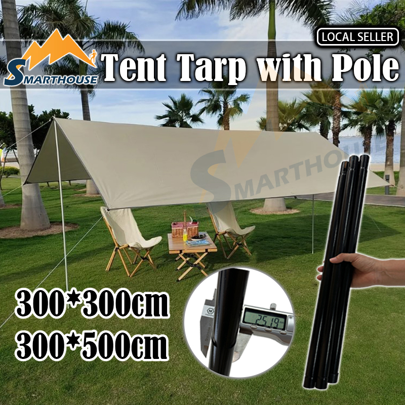 With Poles Ultralight Weight Flysheet Waterproof Groundsheet Camping