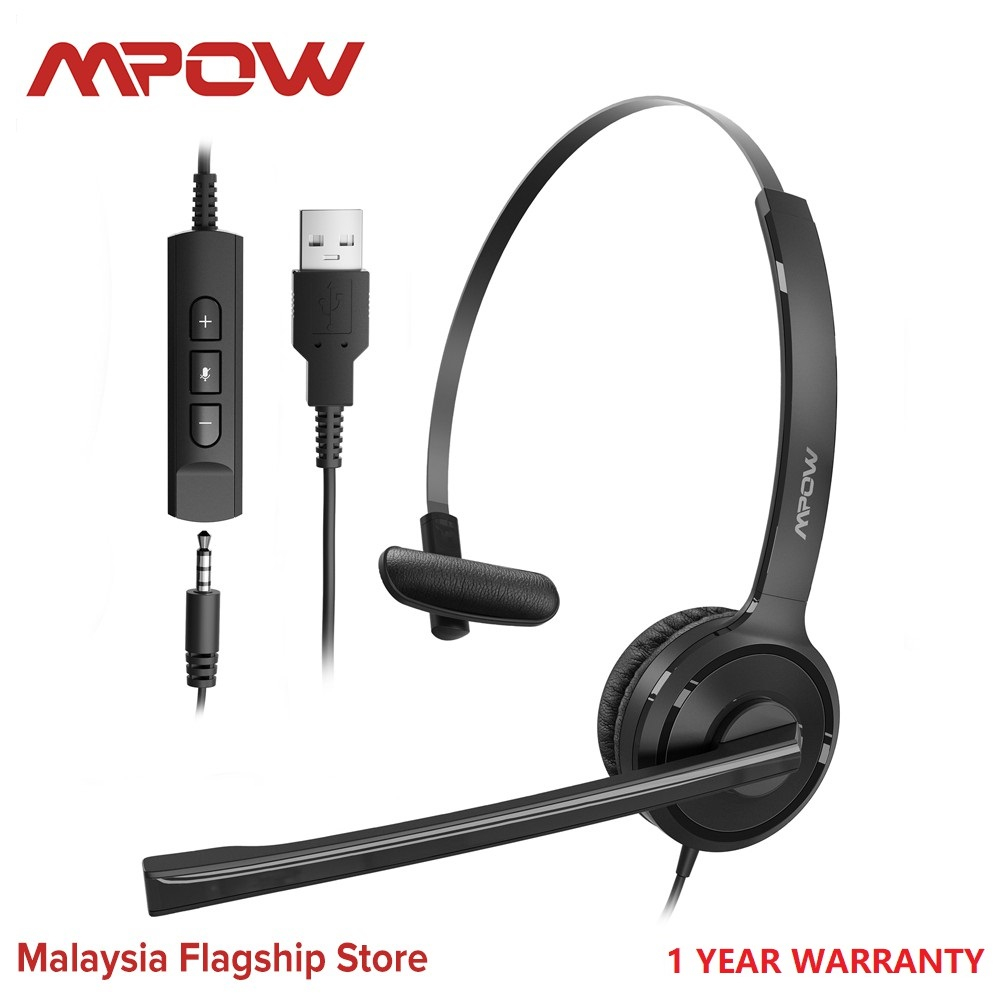 Mpow wired deals usb headset bh323a