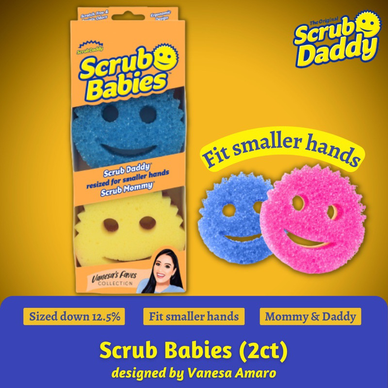 Scrub Babies by Scrub Daddy Smaller Size designed by Vanesa Amaro