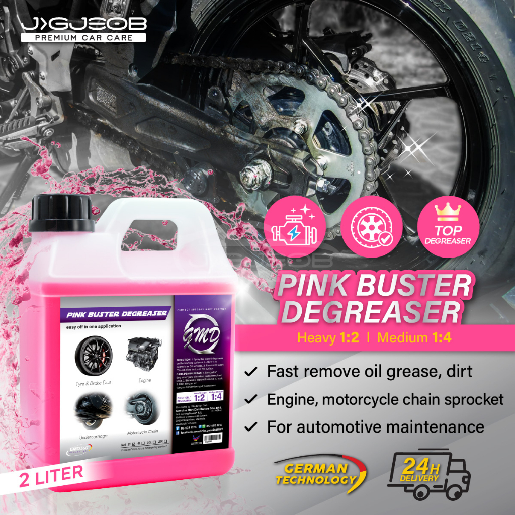 GMD Pink Buster Degreaser (64oz) Engine & Wheel Cleaner Shopee Singapore