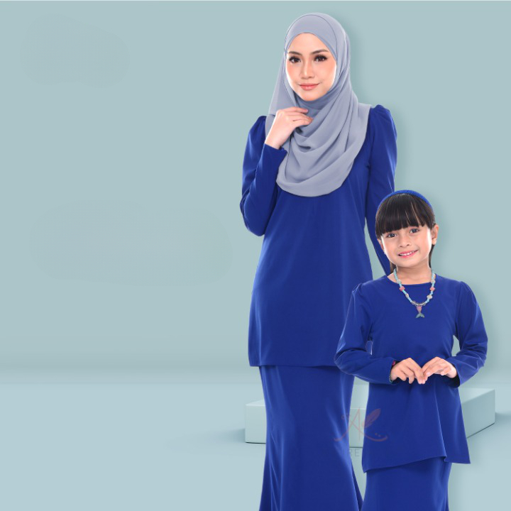 [S-5XL]Baju Kurung PLUS SIZE Maria Pesak Pahang Plain Empty Viral Cikgu ...