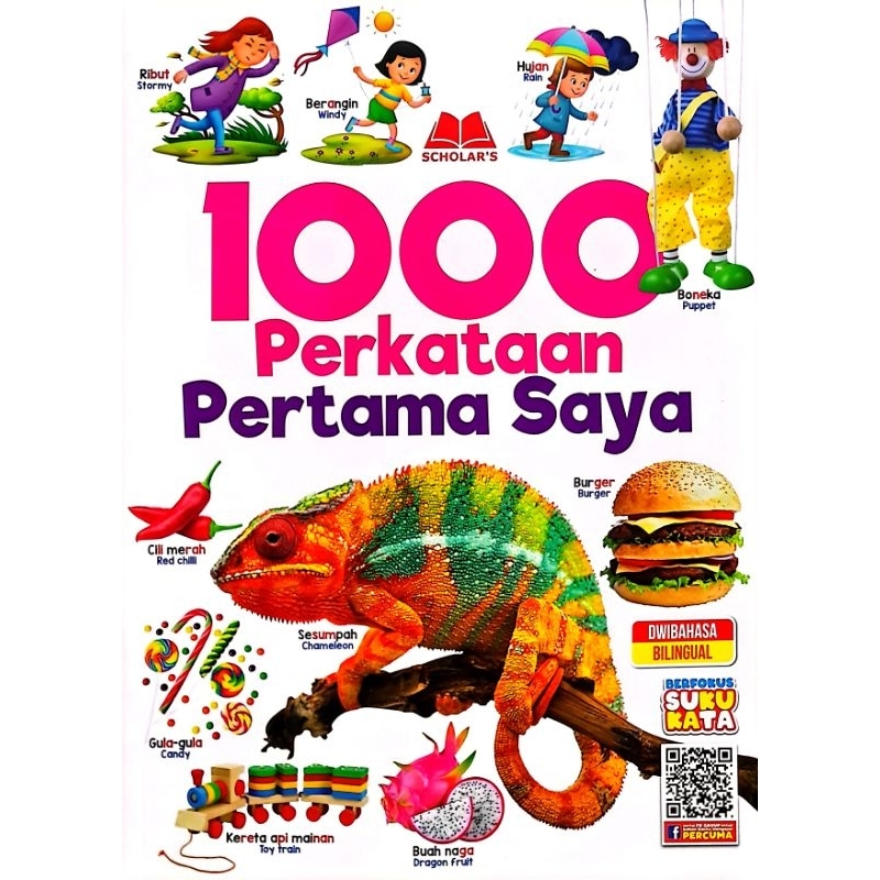 SAYA 1000 MY FIRST WORDS - BILINGUAL (SCHOLAR'S) | Shopee Singapore