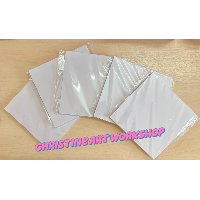 Square Art Paper – 250gsm Premium Thick White Paper|15cm x 15cm|10 / 20 ...