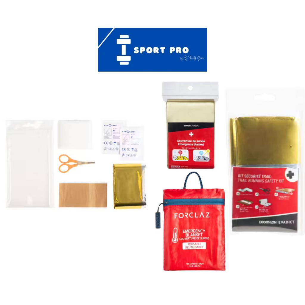 Decathlon Medical Safety Kit Emergency Blanket Reusable Survival Blanket Forclaz Shopee Singapore