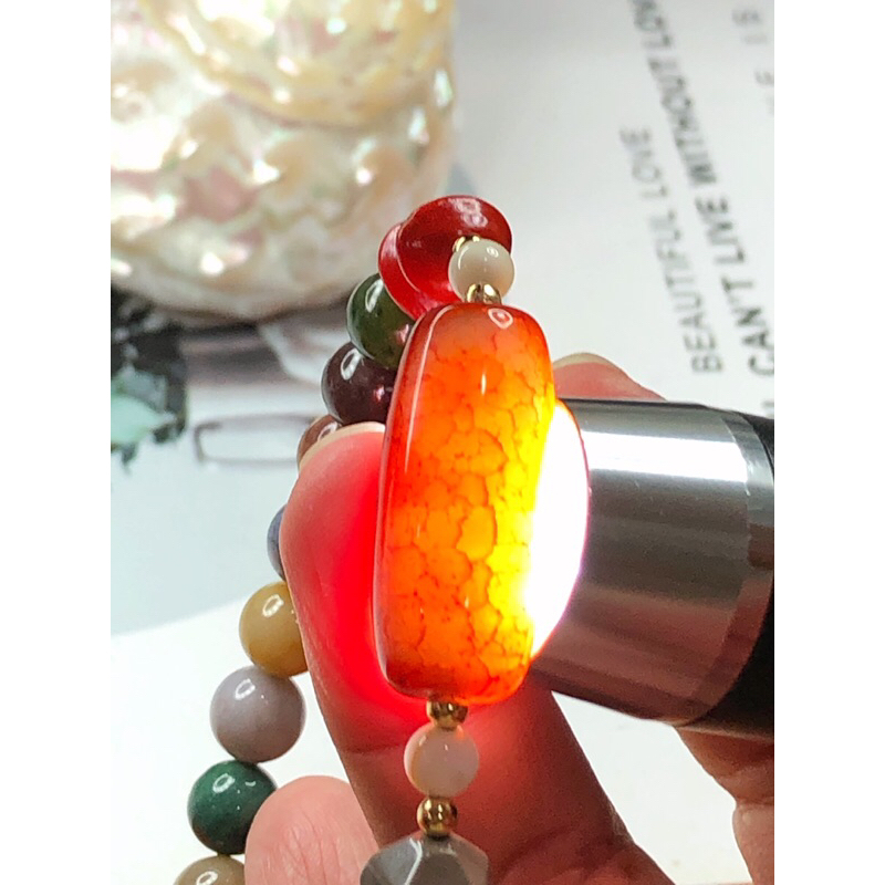 006 Dragon-Eyed Old Tibetan Dzi Beads西藏老天珠龙眼天珠
