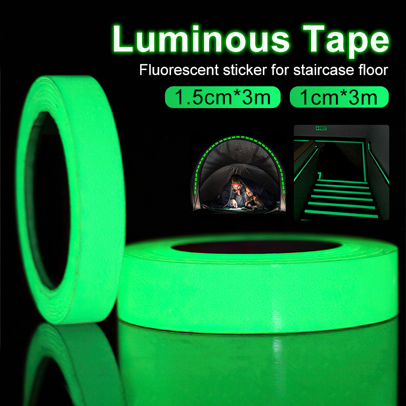 Glow In The Dark Luminous Fluorescent Night Self-adhesive Safety Sticker  Tape