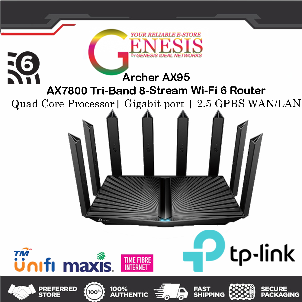 [ Wi-Fi 6 ] TP-LINK AX95 AX7800 I ARCHER AX90 AX6000 AX73/AX72 AX5400 I ...