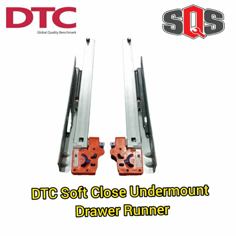DTC Soft Close Undermount Drawer Slide with Locking Device Shopee