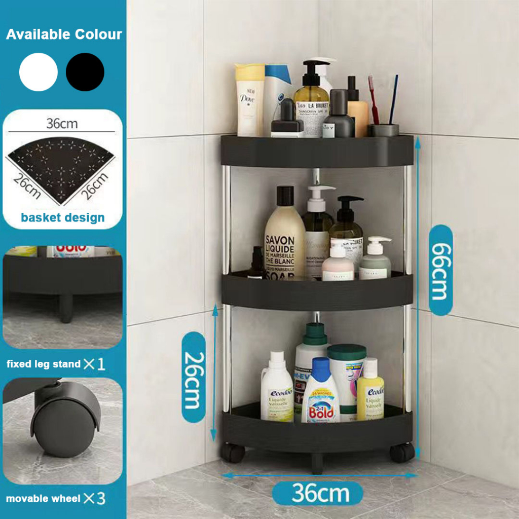 Bathroom CORNER SHELF 3TIER TRIANGLE SHELF UNIT CORNER SHELF TRIANGLE