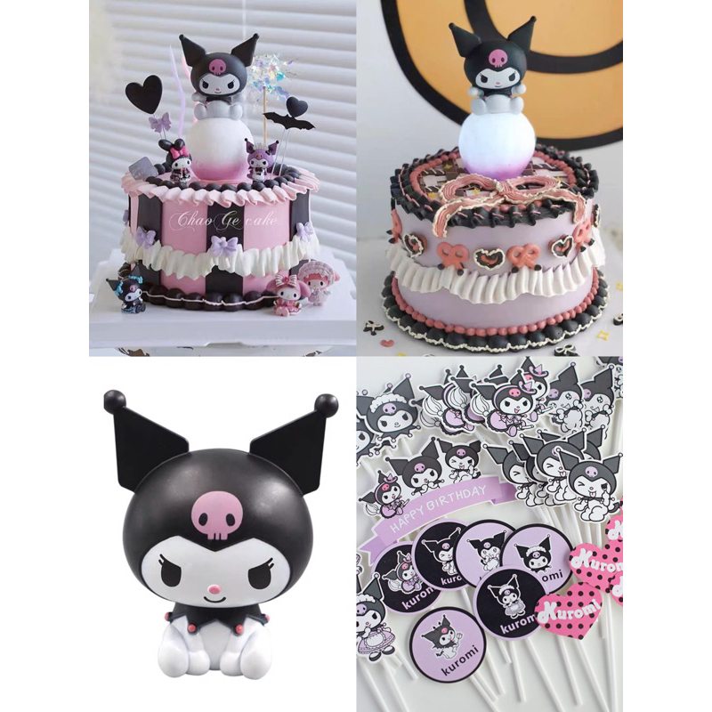 Kuromi Theme Cake Topper Cake Decoration Birthday cake for Girls ...