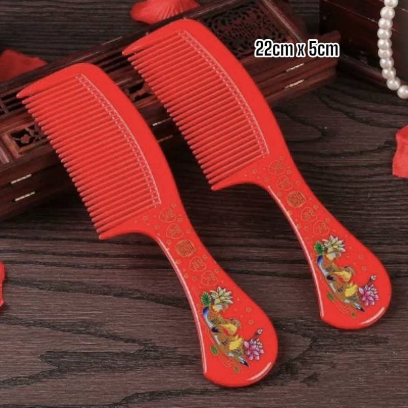 Straw Wedding Comb Wedding Women Dowry Red Mandarin Duck Comb Wedding ...