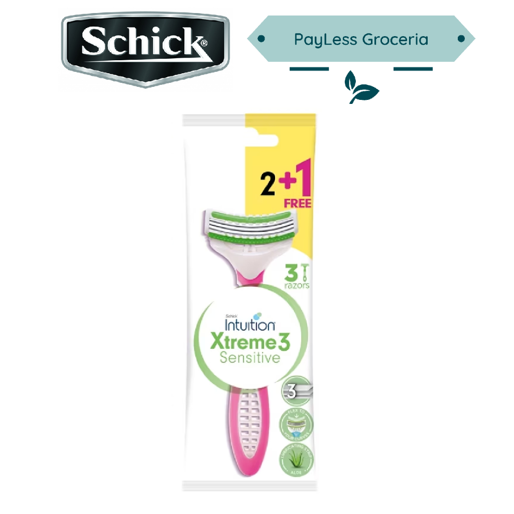 Schick Women Xtreme 3 Disposable Shaving Razor 2s+1s (3s) | Shopee ...