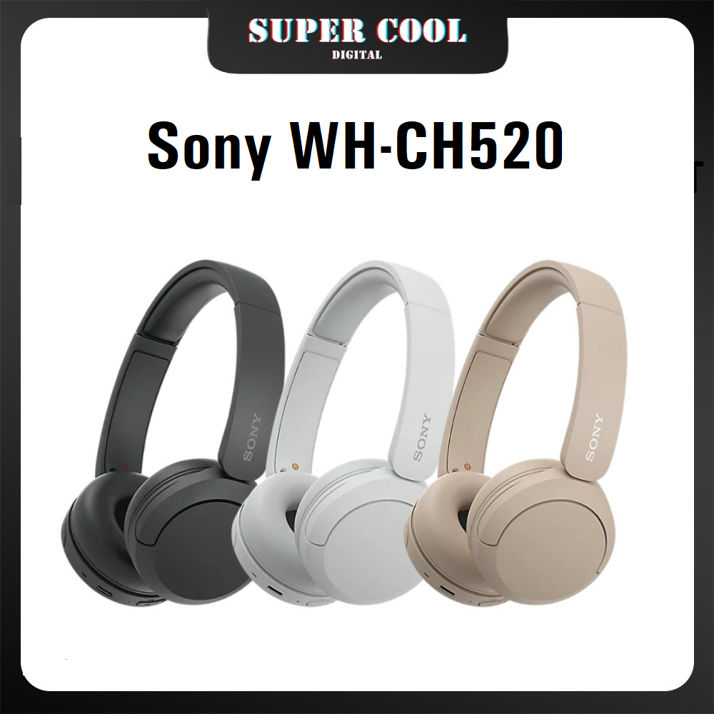 Sony WH-CH520 Wireless Headphones Bluetooth Headphone Music Headphone ...