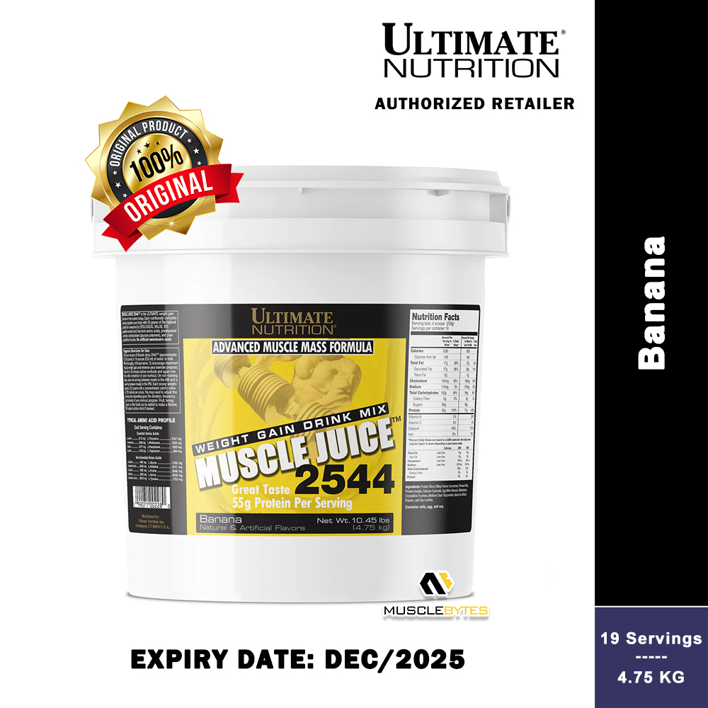 Ultimate Nutrition - Muscle Juice 2544 [6KG / 4.75KG / 2.25KG] [Mass Gainer  / Weight Gainer / Weight Gaining] | Shopee Singapore