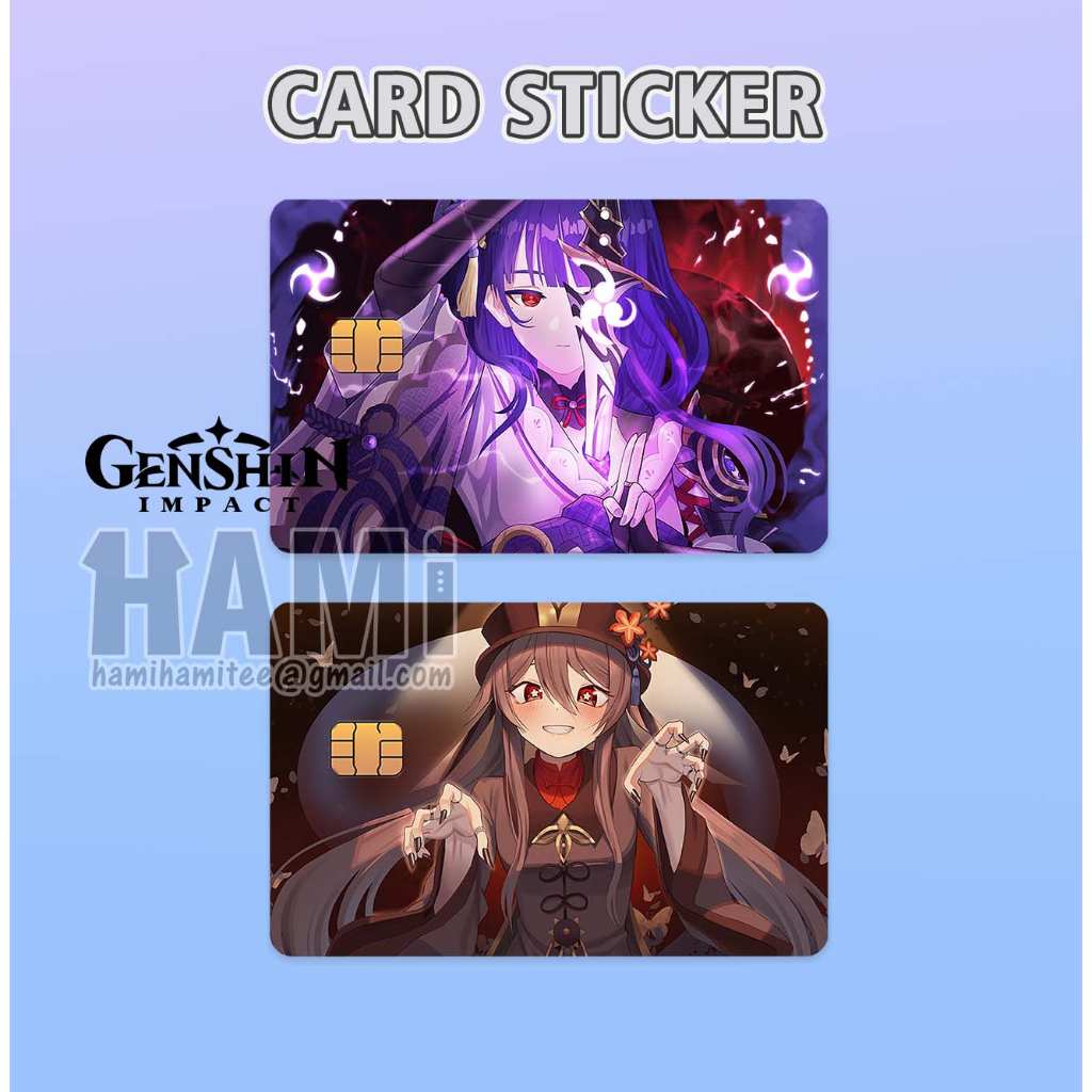 GENSHIN IMPACT (VER A4) CARD STICKER - GENSHIN IMPACT TNG STICKER ...