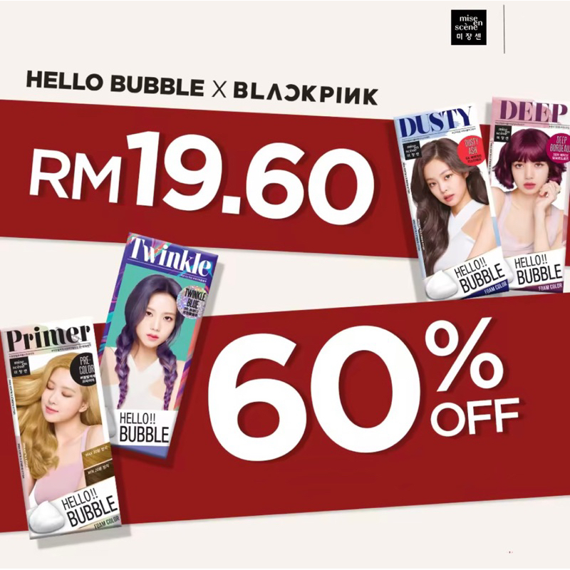 Mise En Scene Hello Bubble X Blackpink (Hair ColorBubble Foam Texture