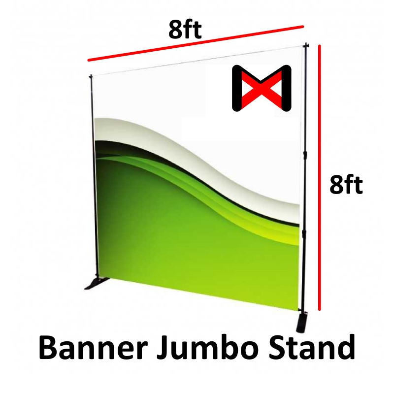 Banner Jumbo Stand For Backdrop Photobooth Support Up To 8x8 ft (Stand