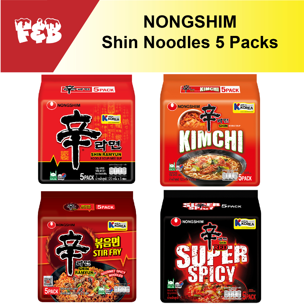 Nongshim Shin Ramyun 5 pack | Shopee Singapore