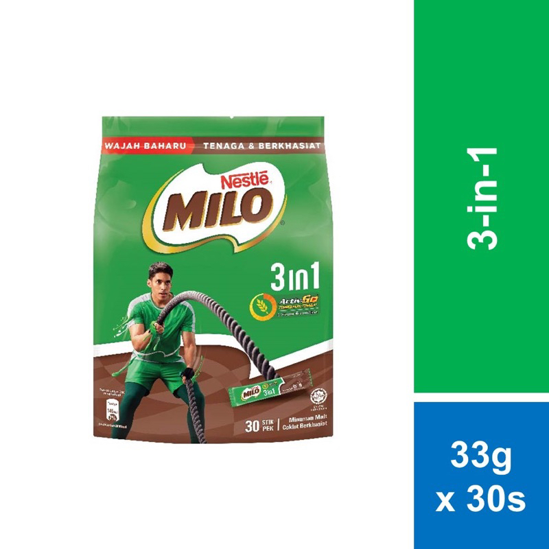 NESTLE MILO 3IN1 30 and 18 Sticks (33g) | Shopee Singapore