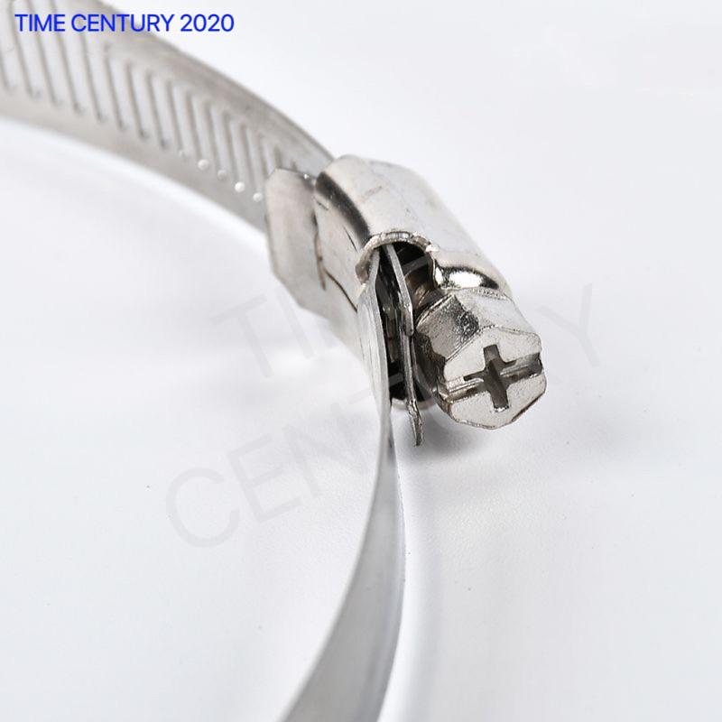 304 Stainless Steel Hose Clip Clamp Adjustable Hose Pipe Clips Fastener ...